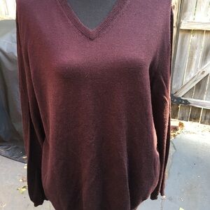 Calvin Klein Brown Merino Wool Sweater Size Large